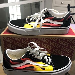 Flame old skool vans